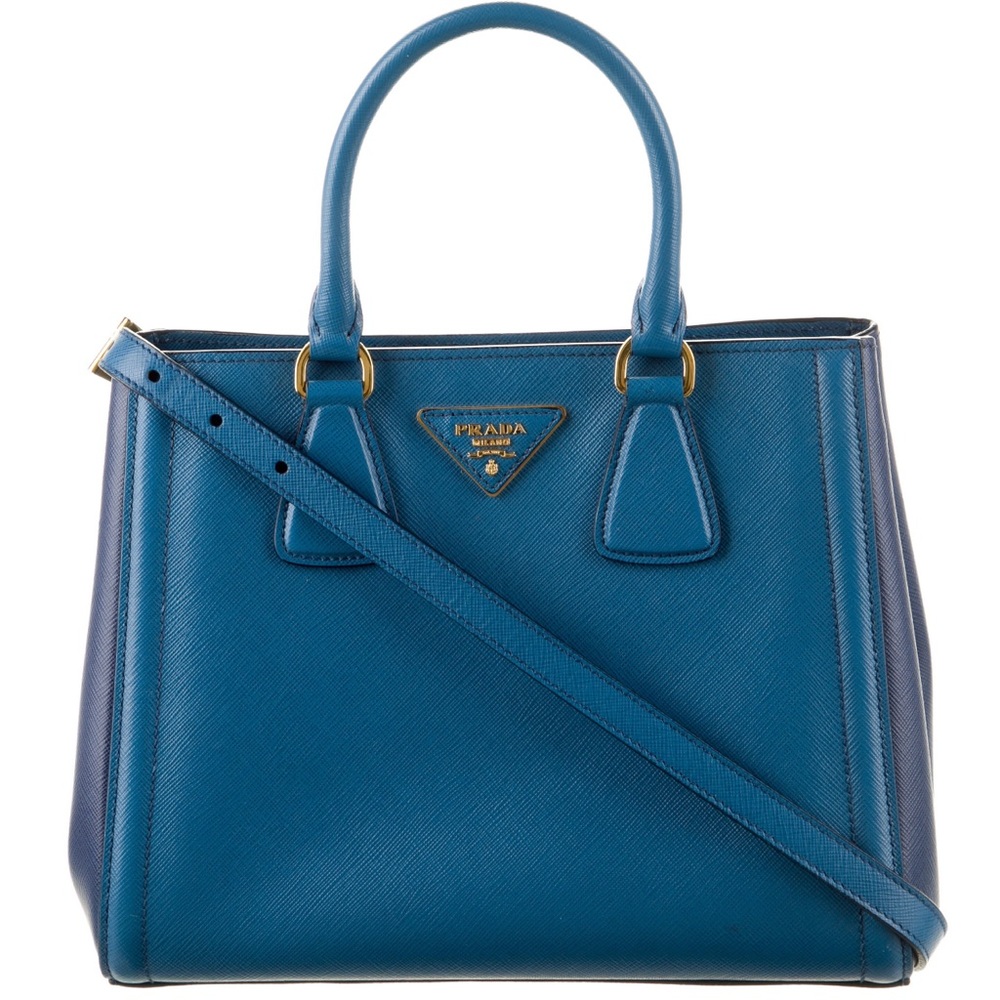PRADA 2 TONE SAFFIANO LUXE TOTE